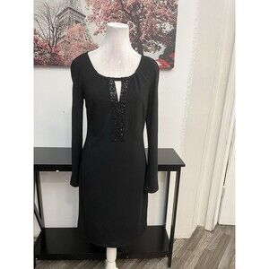 I.N.C International Concepts Women’s Shift Dress Size S Round Neck With Sequins